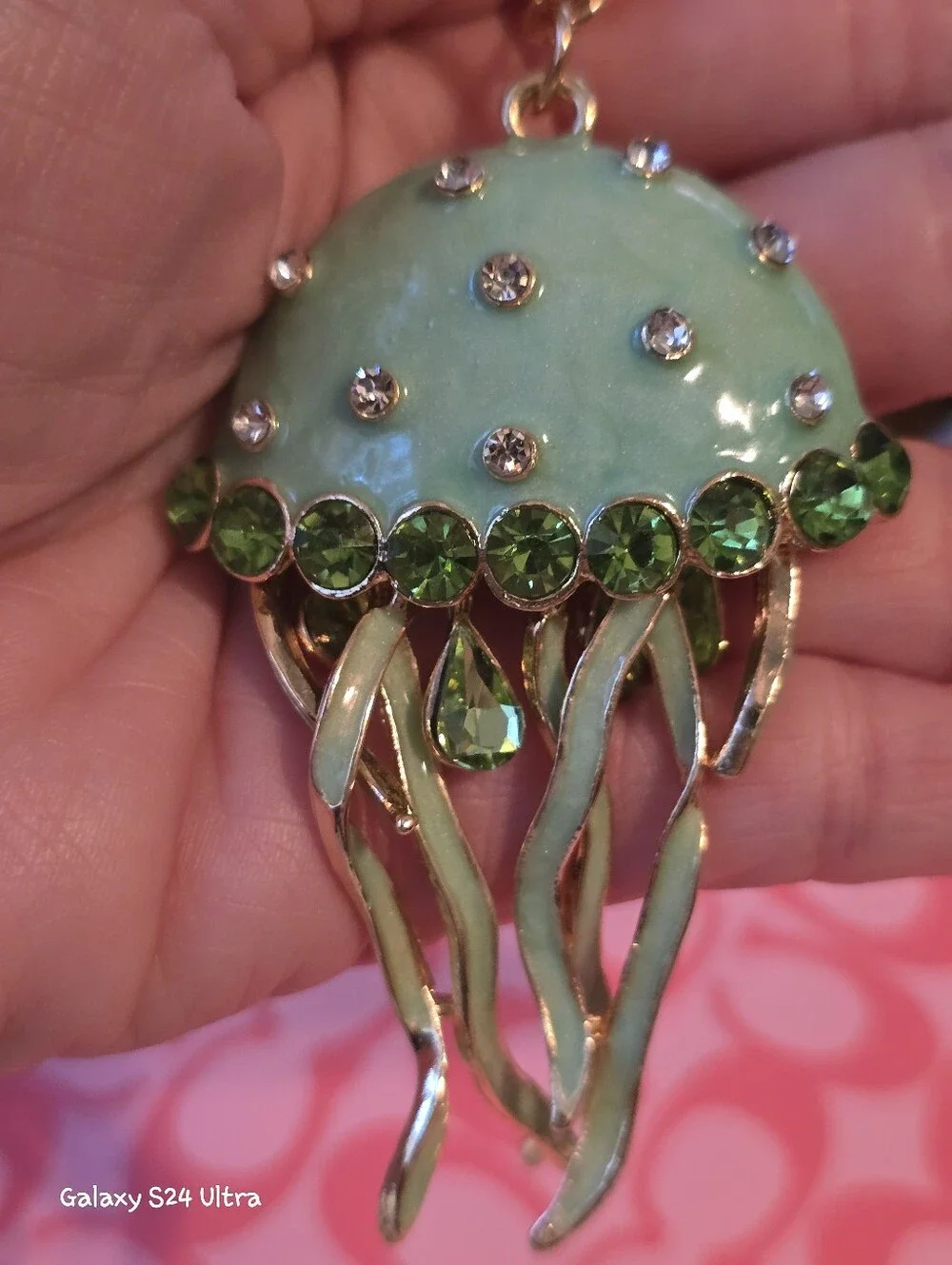 Beautiful Jellyfish Bag Charm/ Keychain NEW